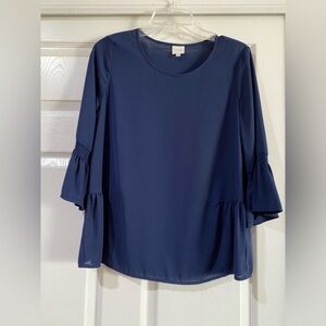 Pleione Blue Top‎ Size XS